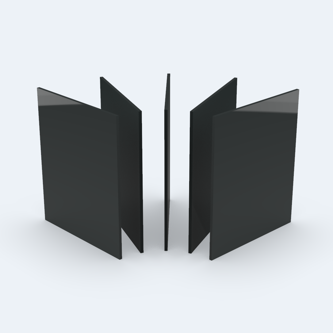 PLEXIGLAS® GS 20 mm schwarz 9H01